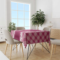 Hawaii Aloha Plumeria Lei Fuschia Palaka Tablecloth - Polynesian Pride
