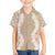 Hawaii Aloha Plumeria Lei Beige Palaka Kid Hawaiian Shirt - Polynesian Pride