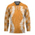 Hawaii Aloha Plumeria Lei Orange Palaka Hockey Jersey - Polynesian Pride