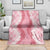 Hawaii Aloha Plumeria Lei Pink Palaka Blanket - Polynesian Pride