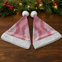Hawaii Aloha Plumeria Lei Pink Palaka Christmas Santa Hat - Polynesian Pride