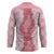 Hawaii Aloha Plumeria Lei Pink Palaka Hockey Jersey - Polynesian Pride