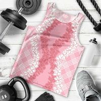 Hawaii Aloha Plumeria Lei Pink Palaka Men Tank Top - Polynesian Pride