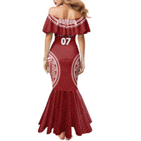 Personalized Mate Maa Tonga Rugby Family Matching Mermaid Dress and Hawaiian Shirt Ofa Atu Tonga LT7 - Polynesian Pride