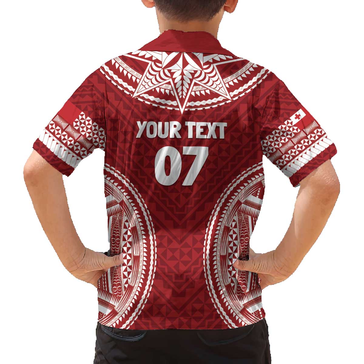 Personalized Mate Maa Tonga Rugby Family Matching Off The Shoulder Long Sleeve Dress and Hawaiian Shirt Ofa Atu Tonga LT7 - Polynesian Pride