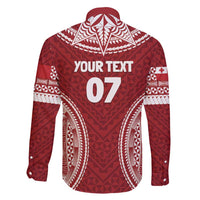 Personalized Mate Maa Tonga Rugby Family Matching Off Shoulder Maxi Dress and Hawaiian Shirt Ofa Atu Tonga LT7 - Polynesian Pride