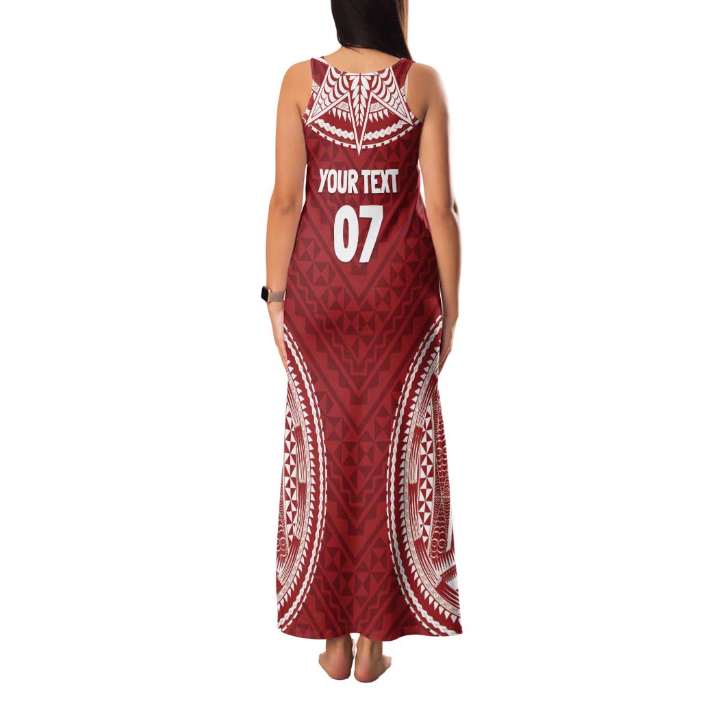 Personalized Mate Maa Tonga Rugby Family Matching Tank Maxi Dress and Hawaiian Shirt Ofa Atu Tonga LT7 - Polynesian Pride