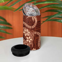 Hawaii Plumeria 4 in 1 Can Cooler Tumbler Hau'oli la Makuahine Sunburned LT7 - Polynesian Pride