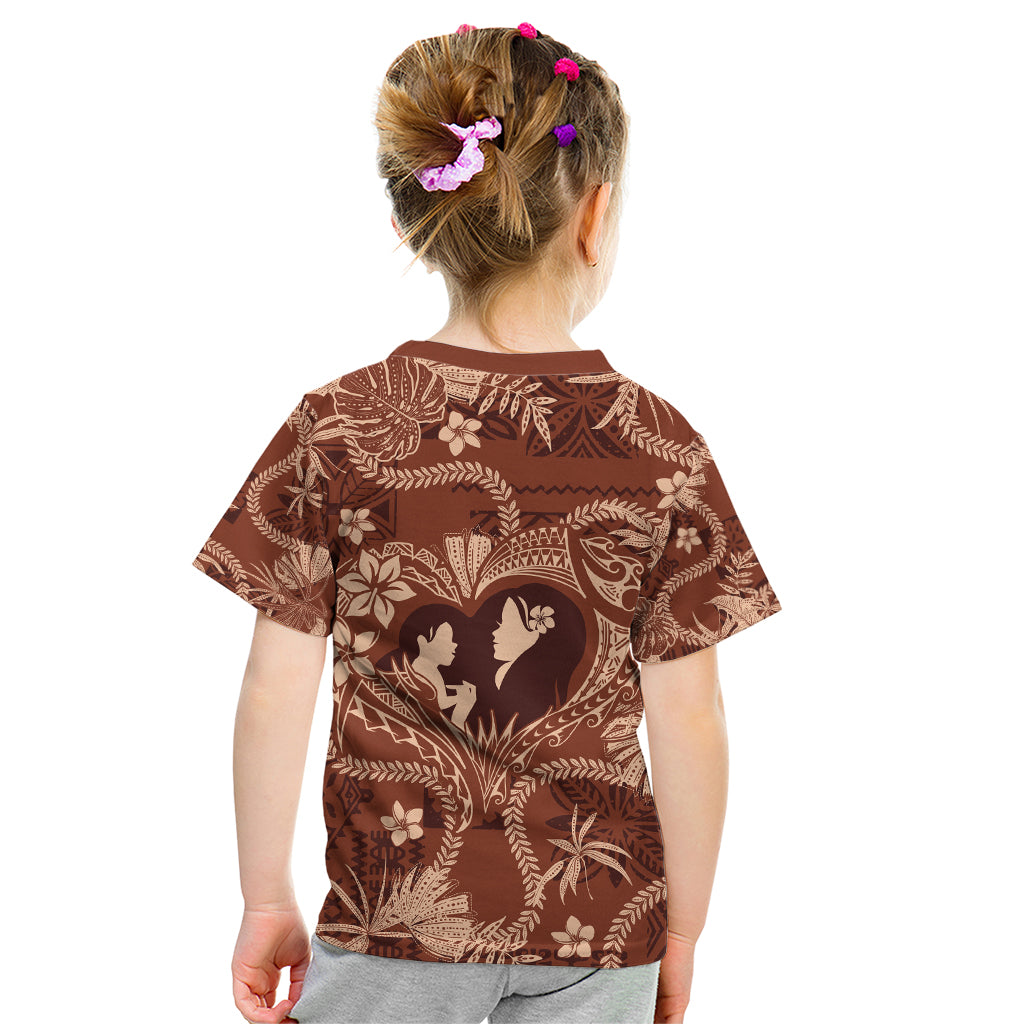 Hawaii Plumeria Kid T Shirt Hau'oli la Makuahine Sunburned LT7 - Polynesian Pride