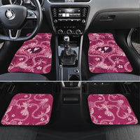Hawaii Plumeria Car Mats Hau'oli la Makuahine Rosy LT7 Set 4pcs Pink - Polynesian Pride