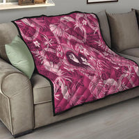 Hawaii Plumeria Quilt Hau'oli la Makuahine Rosy LT7 - Polynesian Pride