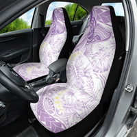 Polynesia Humpback Whale Car Seat Cover Tropical Plumeria Lavender LT7 - Polynesian Pride