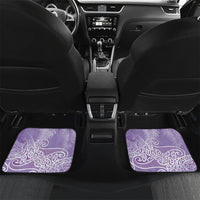 Aotearoa Maori Koru Curves Car Mats Silver Ferns - Amethyst