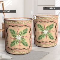 Hawaii Quilt Inspired Collection Aloha Flowers Laundry Basket Maile - Kukui Nut Lei LT7 - Polynesian Pride