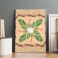Hawaii Quilt Inspired Collection Aloha Flowers Canvas Wall Art Maile - Kukui Nut Lei LT7 - Polynesian Pride