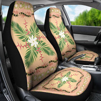 Hawaii Quilt Inspired Collection Aloha Flowers Car Seat Cover Maile - Kukui Nut Lei LT7 - Polynesian Pride