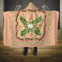 Hawaii Quilt Inspired Collection Aloha Flowers Hooded Blanket Maile - Kukui Nut Lei LT7 - Polynesian Pride
