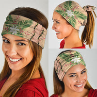 Hawaii Quilt Inspired Collection Aloha Flowers Neck Gaiter Maile - Kukui Nut Lei LT7 - Polynesian Pride