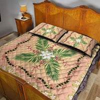 Hawaii Quilt Inspired Collection Aloha Flowers Quilt Bed Set Maile - Kukui Nut Lei LT7 - Polynesian Pride