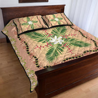 Hawaii Quilt Inspired Collection Aloha Flowers Quilt Bed Set Maile - Kukui Nut Lei LT7 - Polynesian Pride