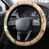 Hawaii Quilt Inspired Collection Aloha Flowers Steering Wheel Cover Maile - Kukui Nut Lei LT7 - Polynesian Pride