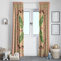 Hawaii Quilt Inspired Collection Aloha Flowers Window Curtain Maile - Kukui Nut Lei LT7 - Polynesian Pride