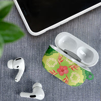 Hawaii Quilt Inspired Collection Aloha Flowers AirPods Case Plumeria - Ti Leaf Lei LT7 - Polynesian Pride