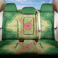 Hawaii Quilt Inspired Collection Aloha Flowers Back Car Seat Cover Plumeria - Ti Leaf Lei LT7 One Size Green - Polynesian Pride