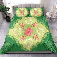 Hawaii Quilt Inspired Collection Aloha Flowers Bedding Set Plumeria - Ti Leaf Lei LT7 - Polynesian Pride