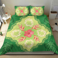 Hawaii Quilt Inspired Collection Aloha Flowers Bedding Set Plumeria - Ti Leaf Lei LT7 - Polynesian Pride
