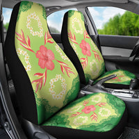 Hawaii Quilt Inspired Collection Aloha Flowers Car Seat Cover Plumeria - Ti Leaf Lei LT7 - Polynesian Pride