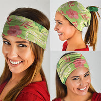 Hawaii Quilt Inspired Collection Aloha Flowers Neck Gaiter Plumeria - Ti Leaf Lei LT7 - Polynesian Pride