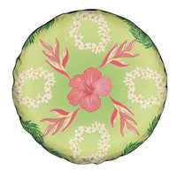 Hawaii Quilt Inspired Collection Aloha Flowers Spare Tire Cover Plumeria - Ti Leaf Lei LT7 - Polynesian Pride