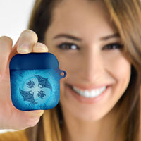 Hawaii Quilt Inspired Collection Aloha Sea AirPods Case Manta Ray and Turtles LT7 - Polynesian Pride