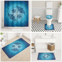Hawaii Quilt Inspired Collection Aloha Sea Bathroom Set Manta Ray and Turtles LT7 - Polynesian Pride
