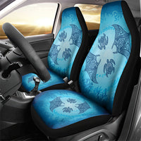Hawaii Quilt Inspired Collection Aloha Sea Car Seat Cover Manta Ray and Turtles LT7 - Polynesian Pride