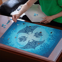Hawaii Quilt Inspired Collection Aloha Sea Puzzle Manta Ray and Turtles LT7 - Polynesian Pride