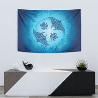 Hawaii Quilt Inspired Collection Aloha Sea Tapestry Manta Ray and Turtles LT7 - Polynesian Pride