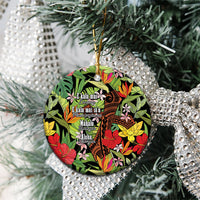 Mahalo Hawaii Ho'oponopono Pule Ceramic Ornament Polynesian Pattern Cross LT7 - Polynesian Pride