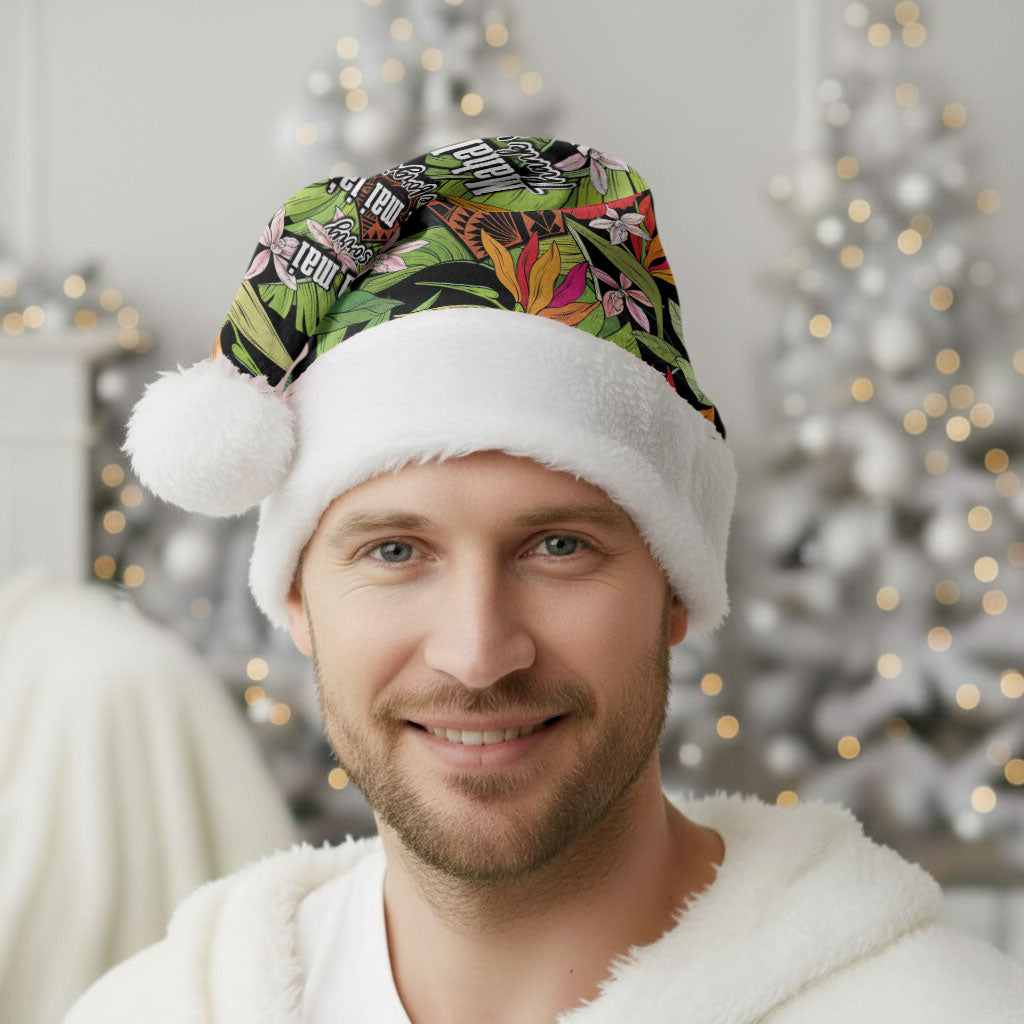 Mahalo Hawaii Ho'oponopono Pule Christmas Santa Hat Polynesian Pattern Cross LT7 - Polynesian Pride