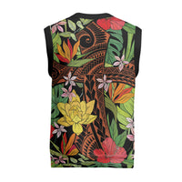 Mahalo Hawaii Ho'oponopono Pule Christmas Knitted V-Neck Vest Polynesian Pattern Cross LT7 - Polynesian Pride