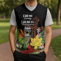 Mahalo Hawaii Ho'oponopono Pule Christmas Knitted V-Neck Vest Polynesian Pattern Cross LT7 - Polynesian Pride