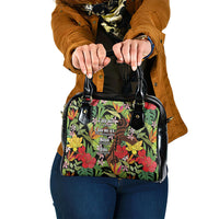Mahalo Hawaii Ho'oponopono Pule Shoulder Handbag Polynesian Pattern Cross LT7 One Size Black - Polynesian Pride