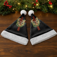 Hawaii Ka Pule a ka Haku Memorial Christmas Santa Hat Flower Lei Cross - Black LT7 - Polynesian Pride