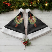 Hawaii Ka Pule a ka Haku Memorial Christmas Santa Hat Flower Lei Cross - Black LT7 - Polynesian Pride