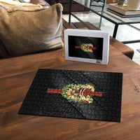 Hawaii Ka Pule a ka Haku Memorial Puzzle Flower Lei Cross - Black LT7 - Polynesian Pride