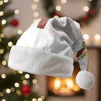 Hawaii Ka Pule a ka Haku Memorial Christmas Santa Hat Flower Lei Cross - Ivory White LT7 Without Fur Ivory - Polynesian Pride