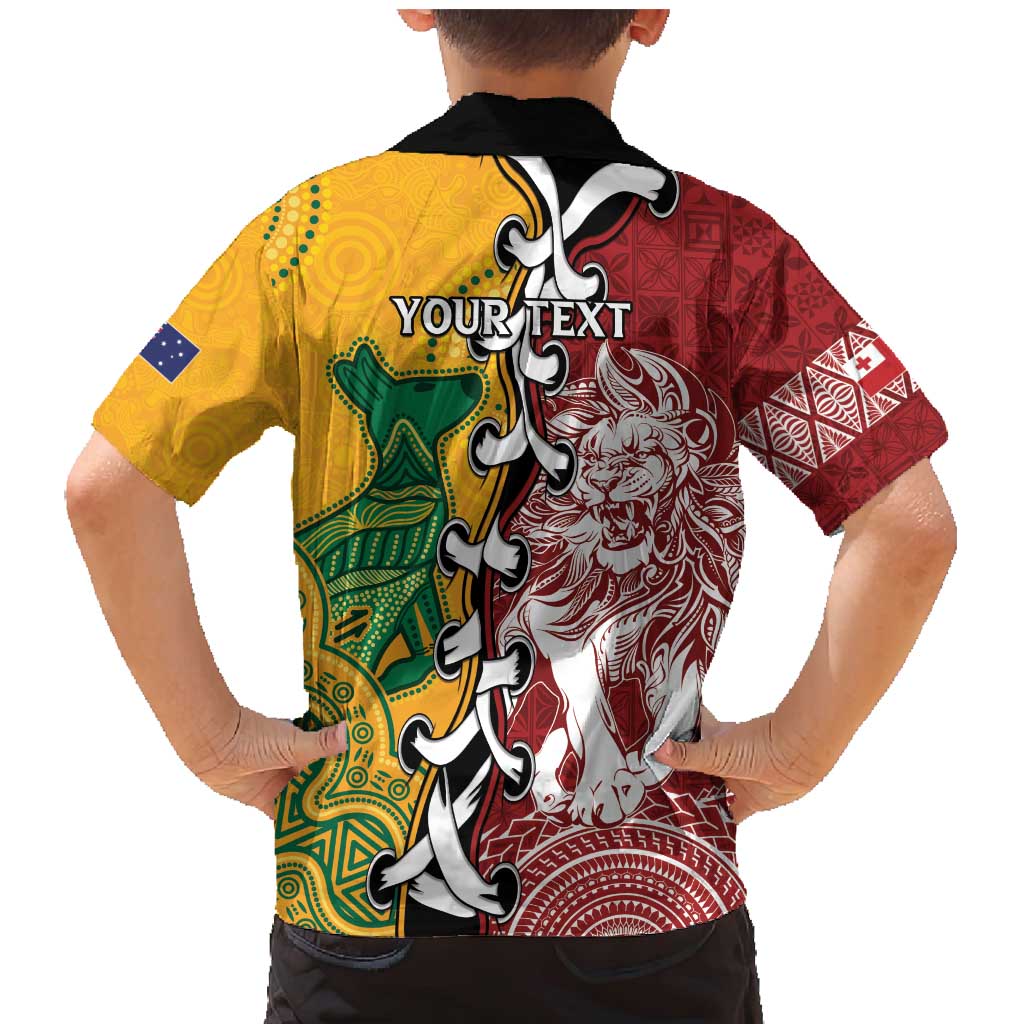 Mate Ma'a Tonga Vs Australia Rugby Personalized Family Matching Mermaid Dress and Hawaiian Shirt Special Mascots LT7 - Polynesian Pride