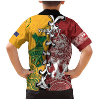 Mate Ma'a Tonga Vs Australia Rugby Personalized Family Matching Mermaid Dress and Hawaiian Shirt Special Mascots LT7 - Polynesian Pride