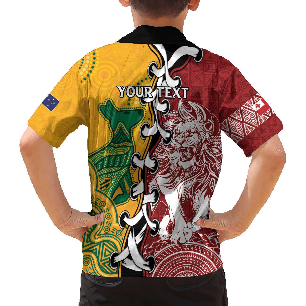 Mate Ma'a Tonga Vs Australia Rugby Personalized Family Matching Off The Shoulder Long Sleeve Dress and Hawaiian Shirt Special Mascots LT7 - Polynesian Pride